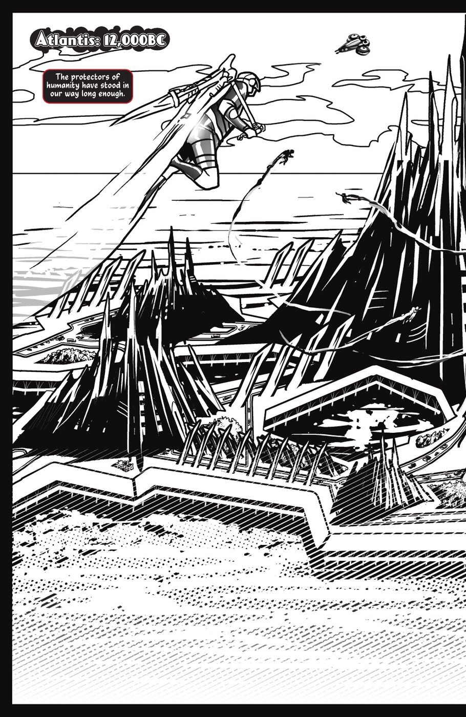 Humanity of Legend comic book, page 2