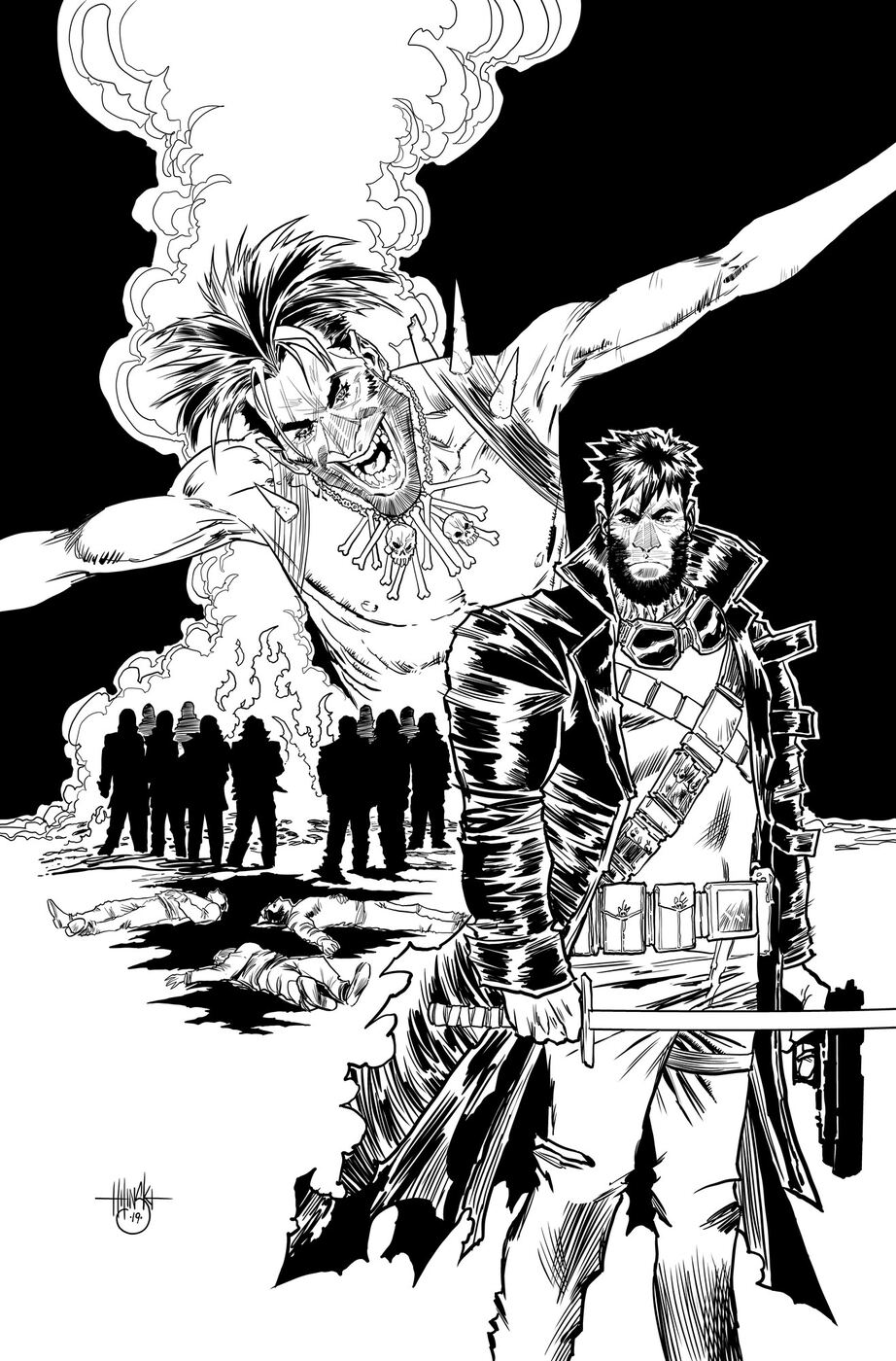 Winter comic book cover art by Clint Hilinski