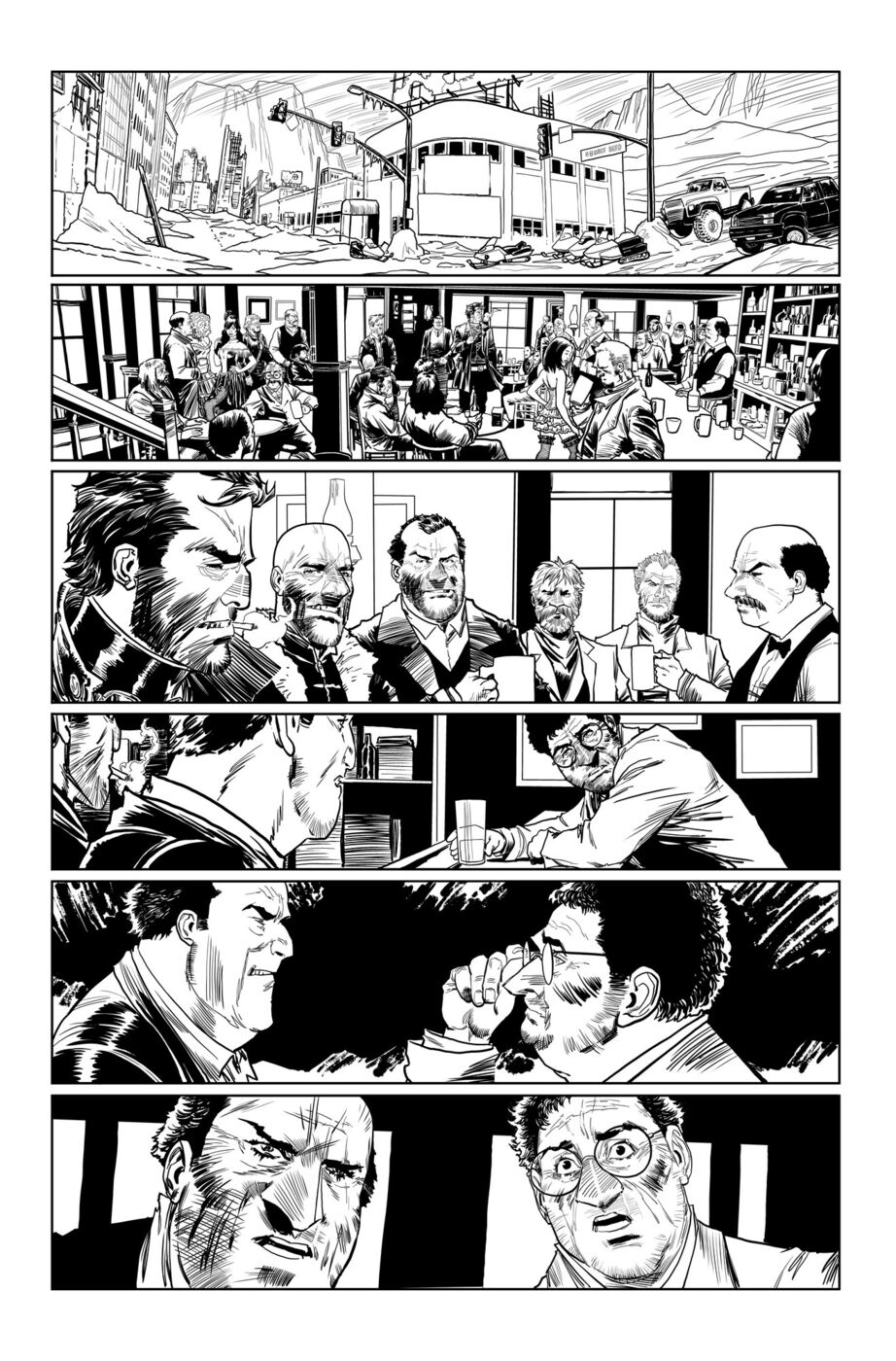 Winter comic book, page 1